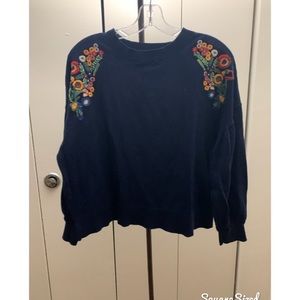 Floral sweater